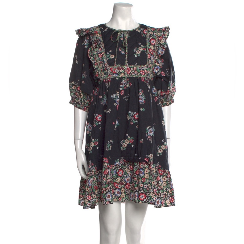 Hunter Bell Britton Black Floral Dress